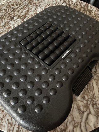 Reposapiés Ajustable ACROPAQ Negro