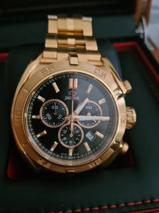 Reloj Jaguar Dorado y Negro Mod J854/3