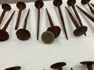 Clavos y bisagras forja antigua