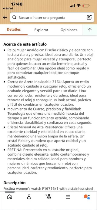 Reloj Festina Mujer Rosa y Plateado