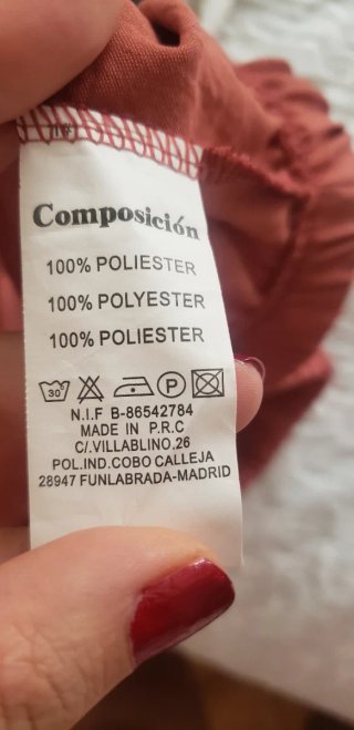 Pantalón fluido color teja talla L