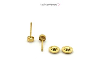 pendientes oro 18k con piedra con circonita
