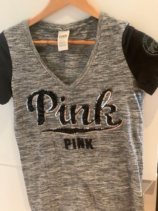 Camiseta Pink con lentejuelas Talla xs
