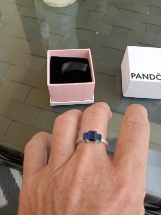 Anillo Pandora Plata 925 Azul