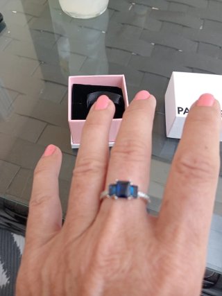 Anillo Pandora Plata 925 Azul