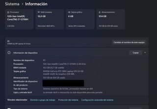 HP OMEN 16 i7-12700H RTX 3060 16GB DDR5