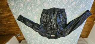 Cazadora Cuero Auténtico TREZZ Negra