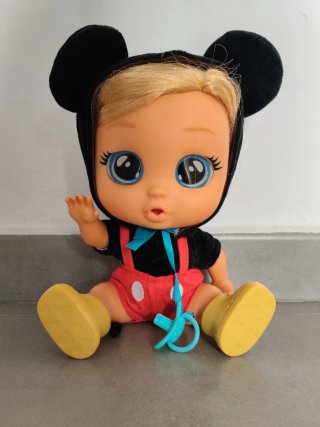 Bebé Llorón Mickey con pelo y chupete