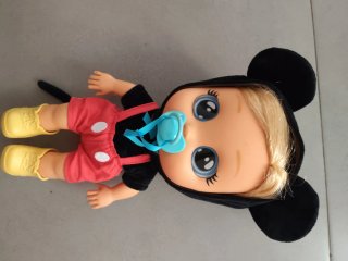 Bebé Llorón Mickey con pelo y chupete