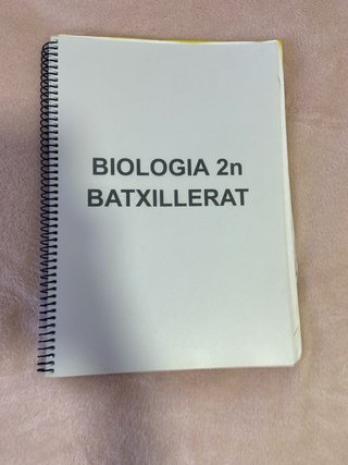 apuntes biologia 2o de Bachillerato en catalán