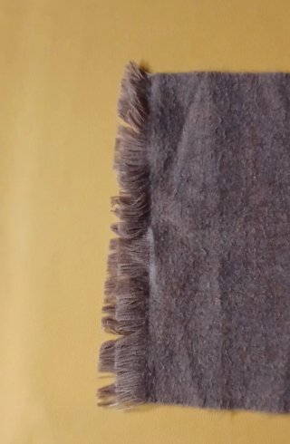 Bufanda de lana gris