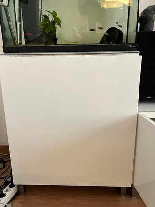 Mueble de salón blanco Ikea modelo Bestå