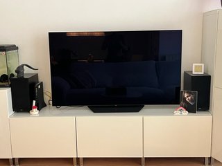 Mueble de salón blanco Ikea modelo Bestå