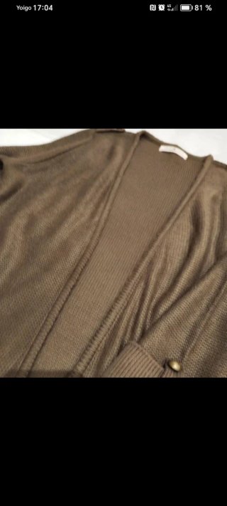 Chaqueta larga marrón