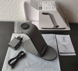 Cargador inalámbrico 4 en 1 certif. Qi