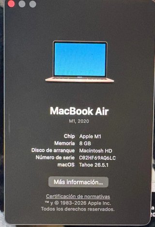 MacBook Air M1 da 13'' (2020) - Chip M1/8GB RAM/256GB S