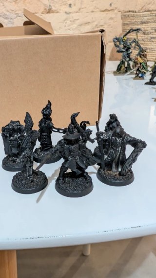 Warhammer 40K Inquisidor y Retinue de metal