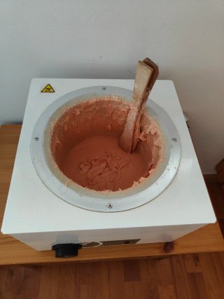Olla de cera caliente