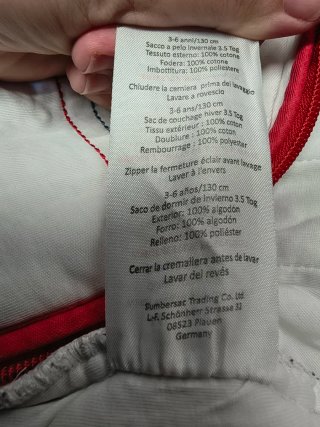 Sacconanna Slumbersac unisex 3.5 tog
