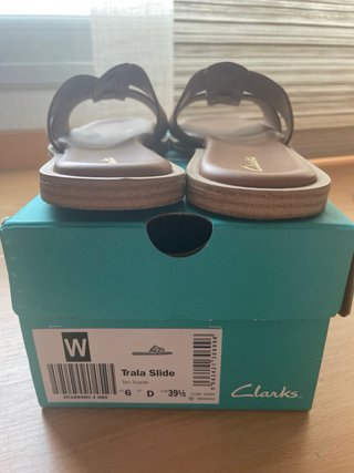 Sandalias Clarks Trala Slide Beige/Marrón
