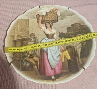 Plato de porcelana Limoges decorado