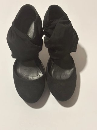 Zapatos tacón plataforma Mari Paz negros