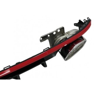 Difusor trasero con Salidas de Escape para Audi A6
