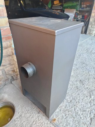 Estufa de leña con horno
