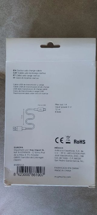 Cable USB Cactus 120cm / 8 LEDs