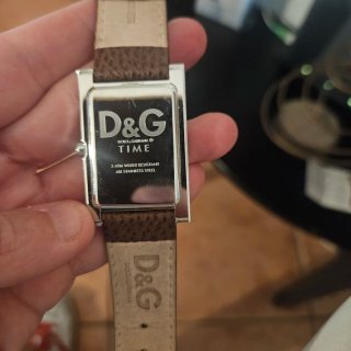 Orologio D&G Uomo Pelle Marrone Argento