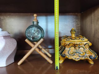Juego 3 Jarrones Decorativos Cerámica y Cristal