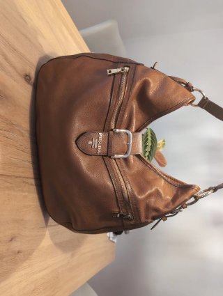 Bolso Prada Milano Marrón Piel