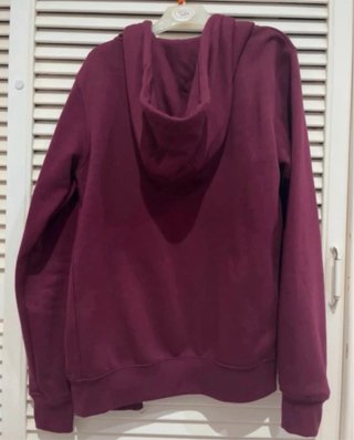 Chaqueta chandal con capucha burdeos Primark 2xs