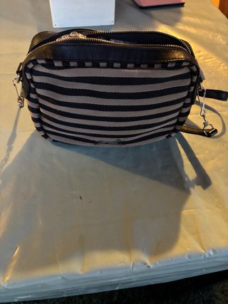 Bolso Bimba y Lola Rayas Beige y Negro