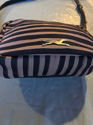 Bolso Bimba y Lola Rayas Beige y Negro