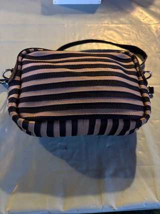Bolso Bimba y Lola Rayas Beige y Negro