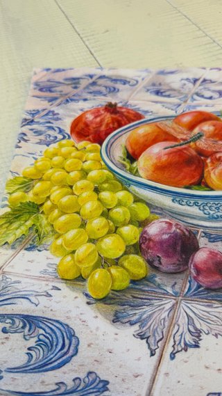 Dibujo de Frutas en Papel