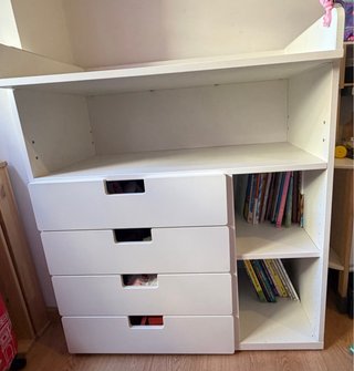 Mueble cómoda cambiador IKEA blanco