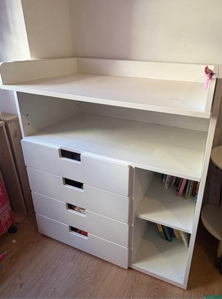 Mueble cómoda cambiador IKEA blanco