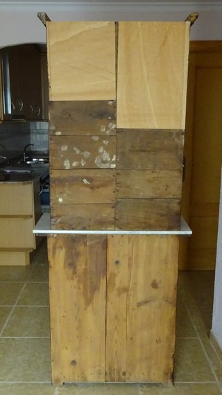 Mueble antiguo Alacena Madera y Mármol