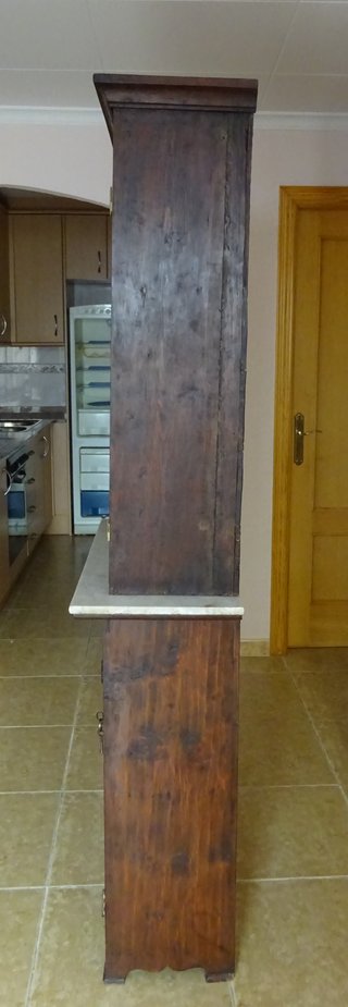 Mueble antiguo Alacena Madera y Mármol
