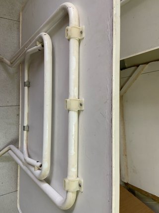 Tavolo pieghevole rettangolare bianco