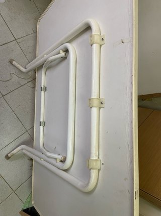 Tavolo pieghevole rettangolare bianco