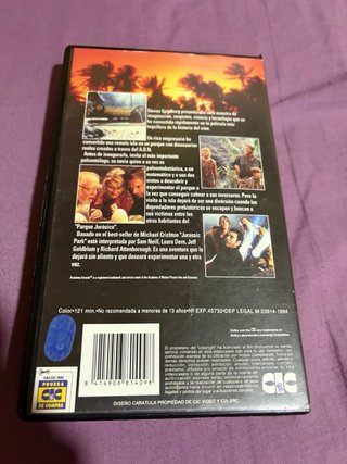 Jurassic Park VHS (Español)