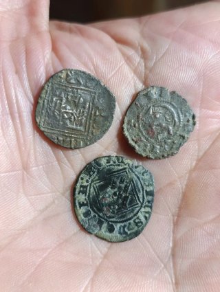 Lote 3 monedas medievales