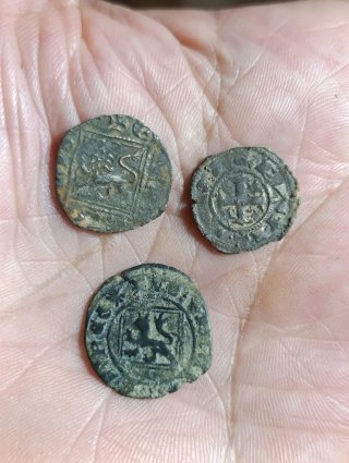 Lote 3 monedas medievales