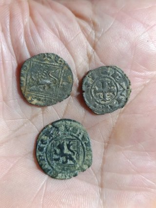 Lote 3 monedas medievales
