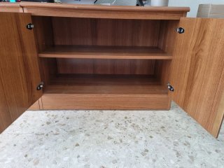 Conjunto Muebles Salón: 3 Bajos + 4 Pared + Mesa