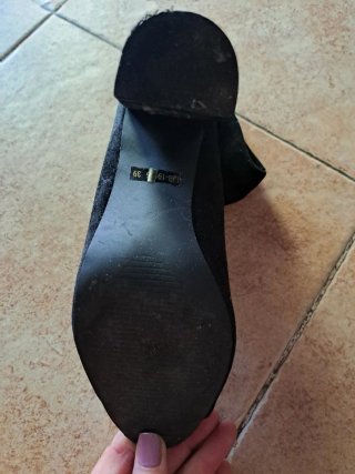 Botines tacón negros