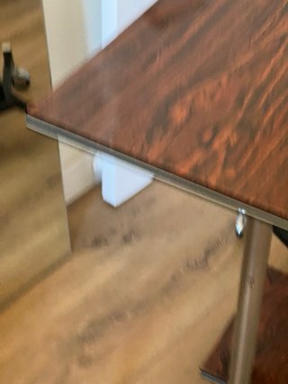 Mesa auxiliar vintage con ruedas